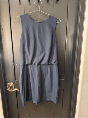 Banana Republic Navy Sleeveless Shift Dress